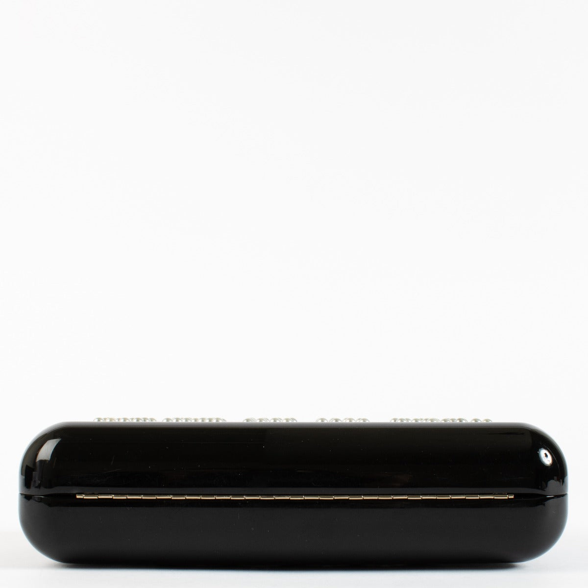 Chanel Zwarte Votez Coco Minaudière met Parel Clutch