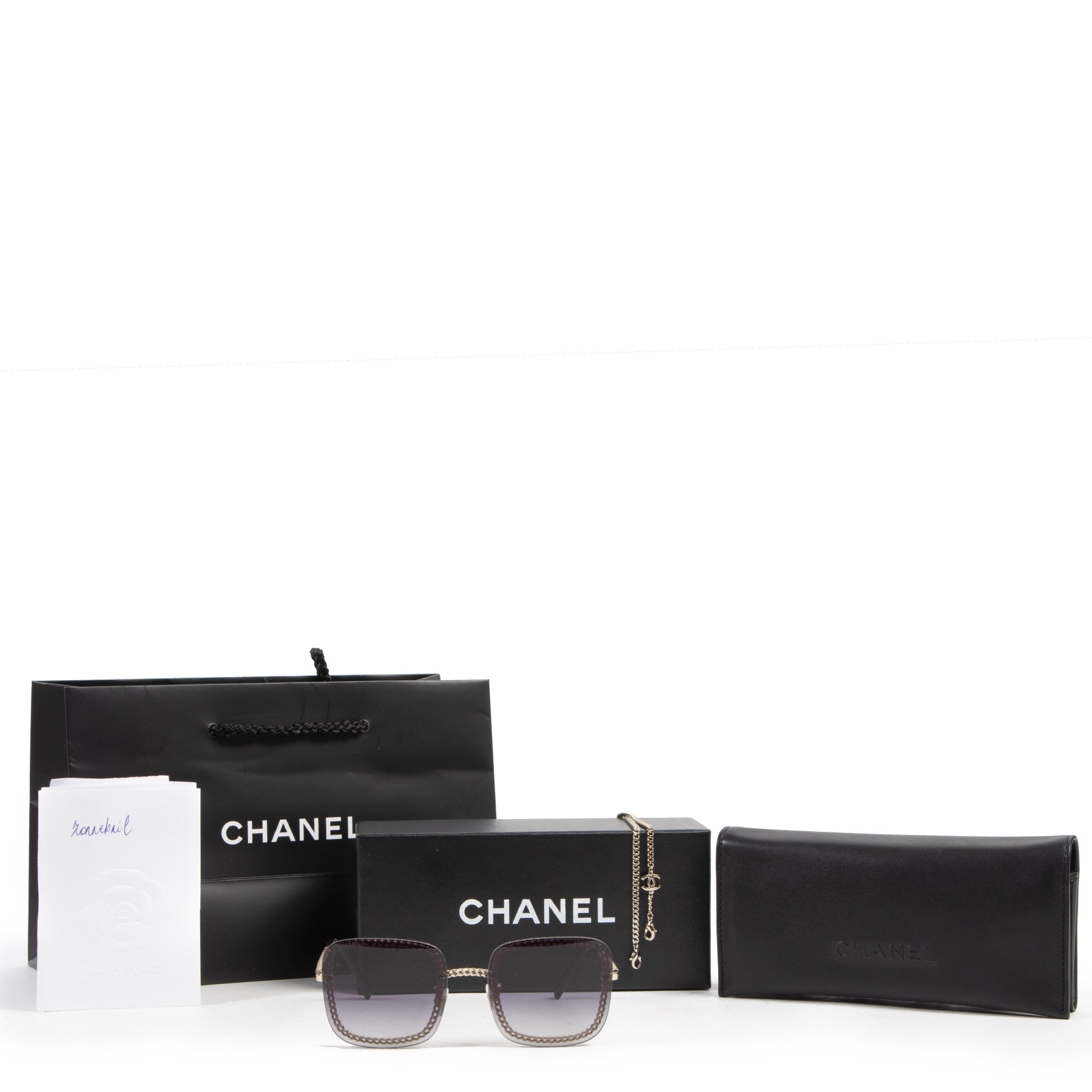 Chanel Silver Chain Sunglasses