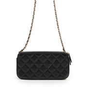 shop safe online Chanel Limited Black Wallet On Chain Double Zip Bag