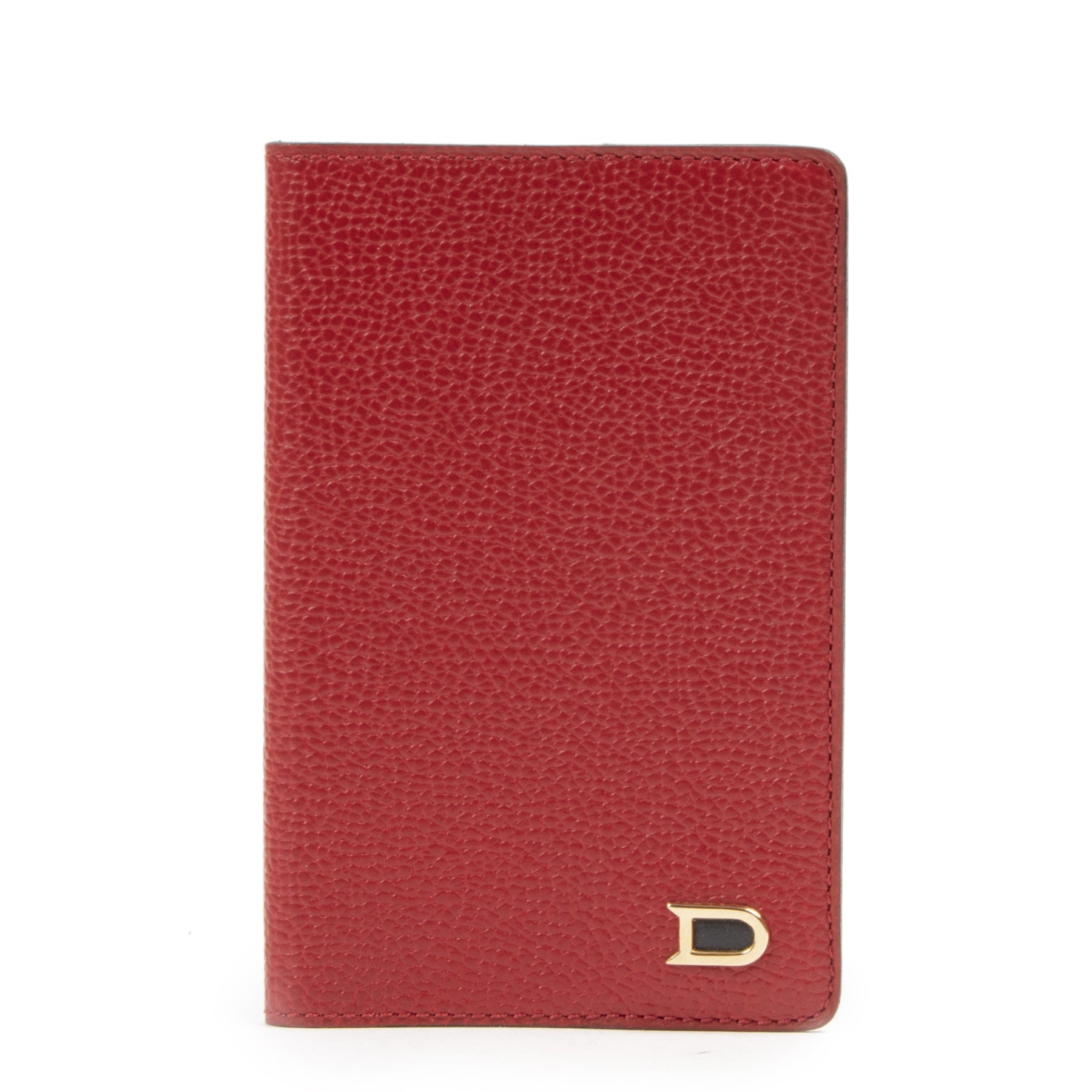 Authentic second-hand vintage Delvaux Red Leather Passport Holder buy online webshop LabelLOV