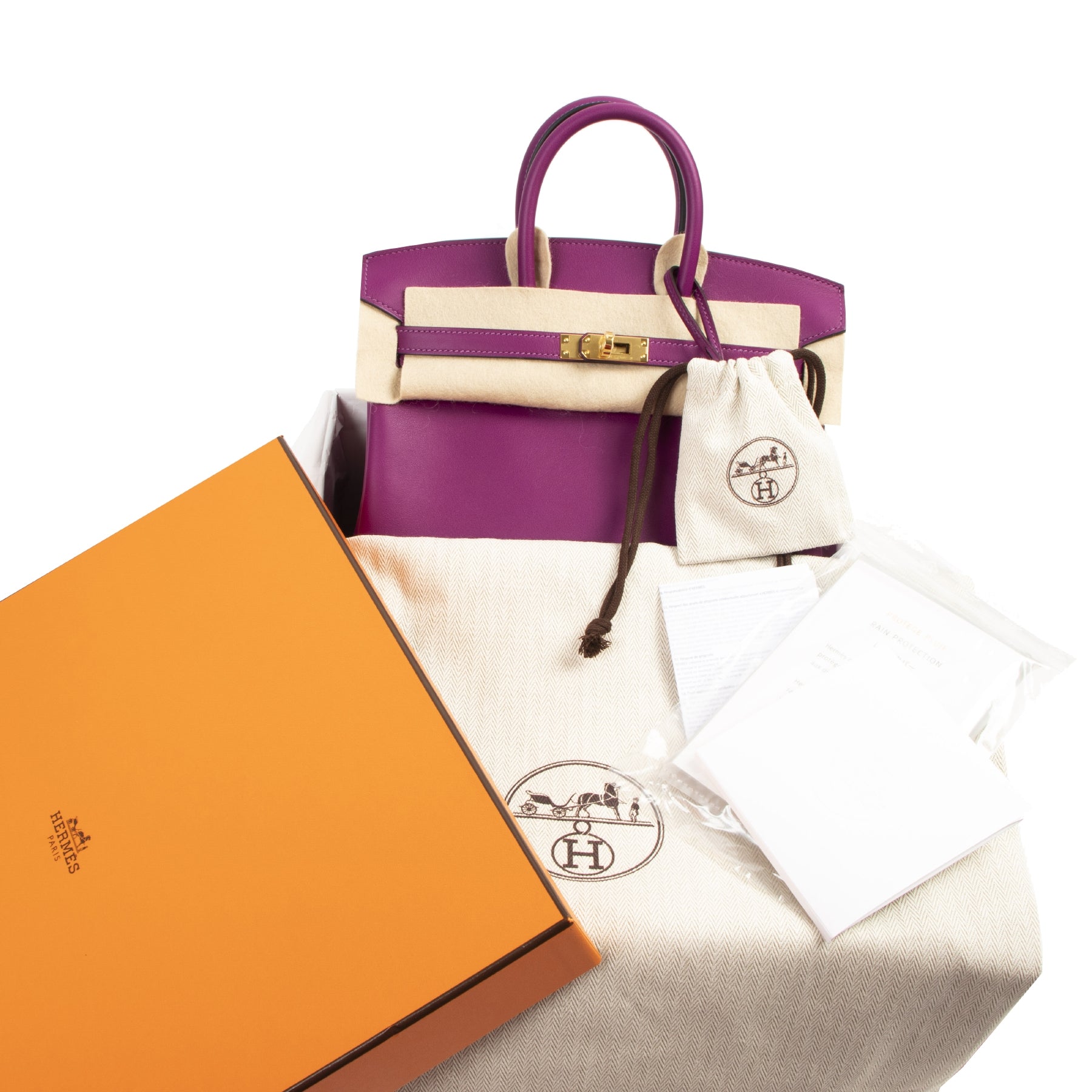 Hermès Birkin 25 Anemone Swift GHW – Labellov