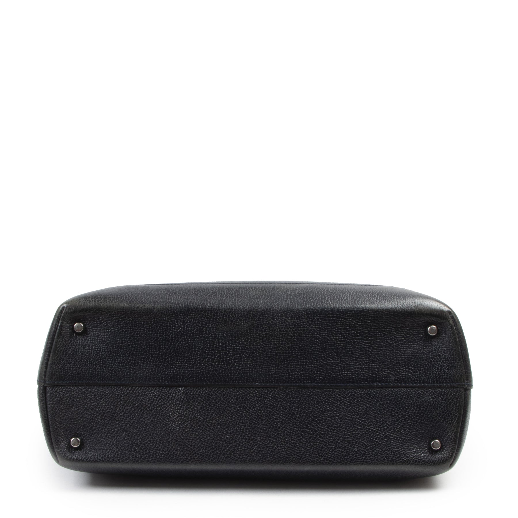 Delvaux Black Leather Top Handle Bag te koop