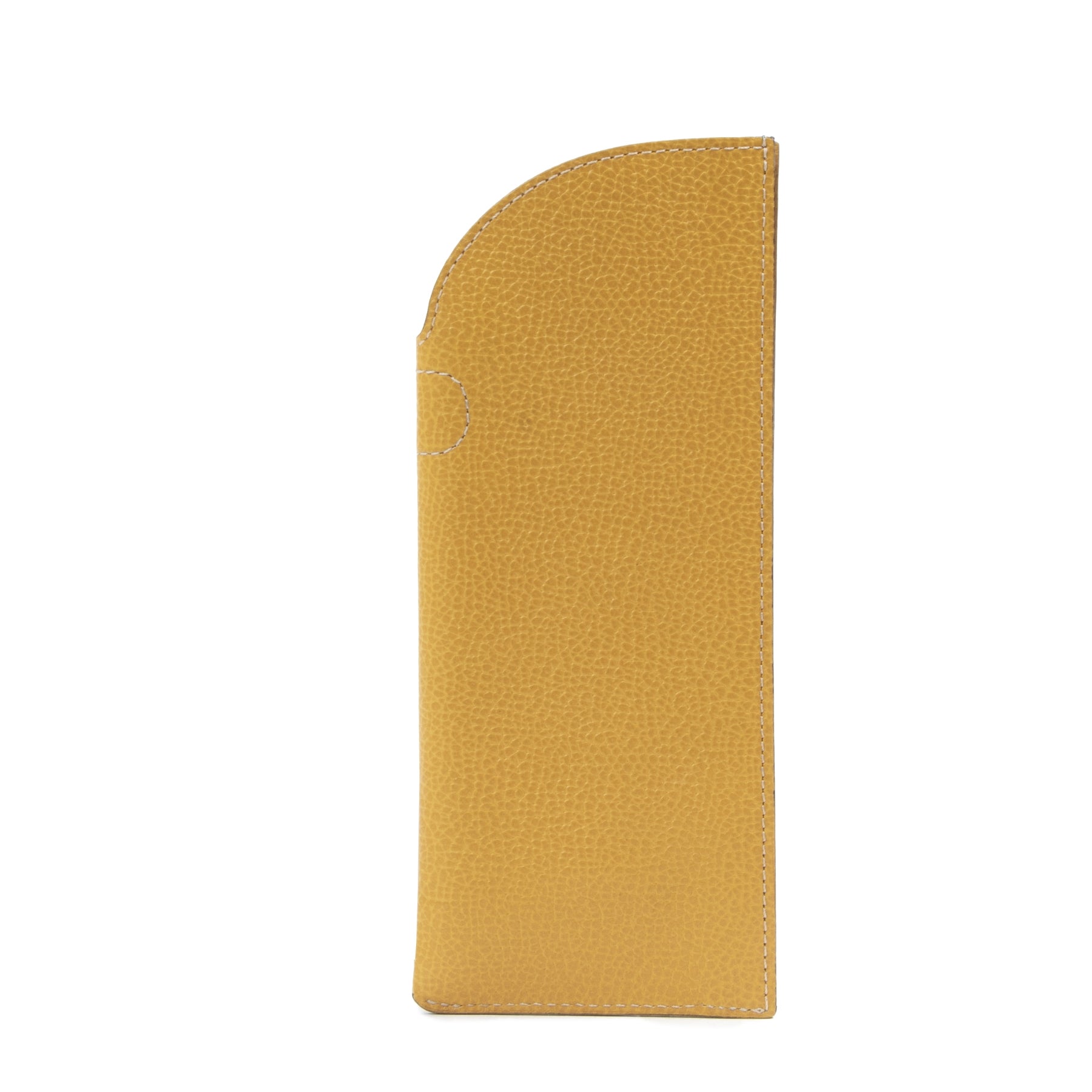 Delvaux Yellow Leather Glasses Case online for the best price