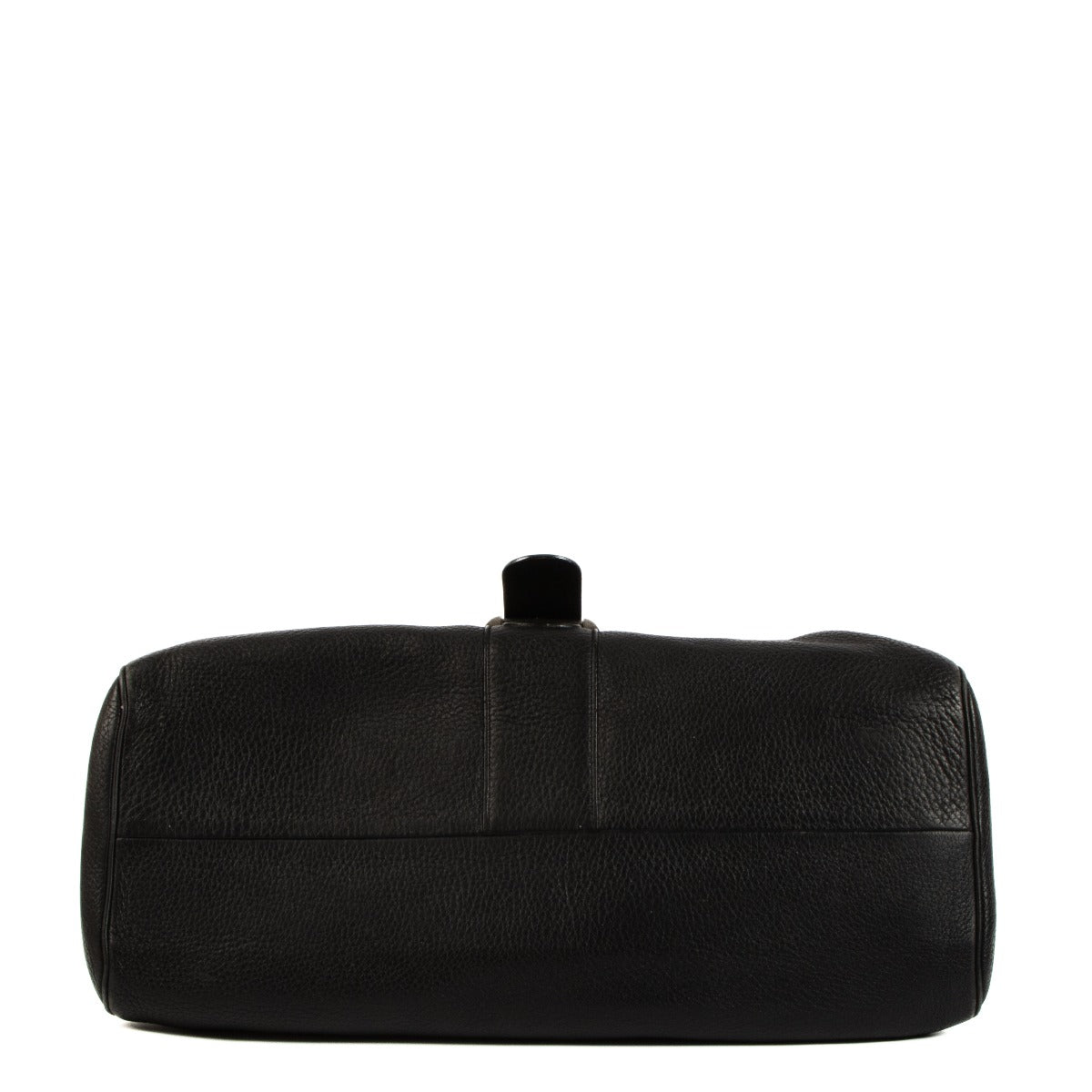 Delvaux Zwarte Taurillon Soft Brillant Besace Schoudertas