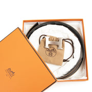 Hermès Cognac/Black Reversible Constance H Belt - Size 80