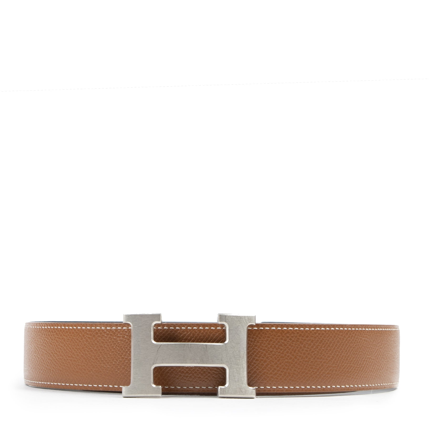 Hermès Cognac/Black Reversible Constance H Belt - Size 80 for the best price at Labellov secondhand luxury