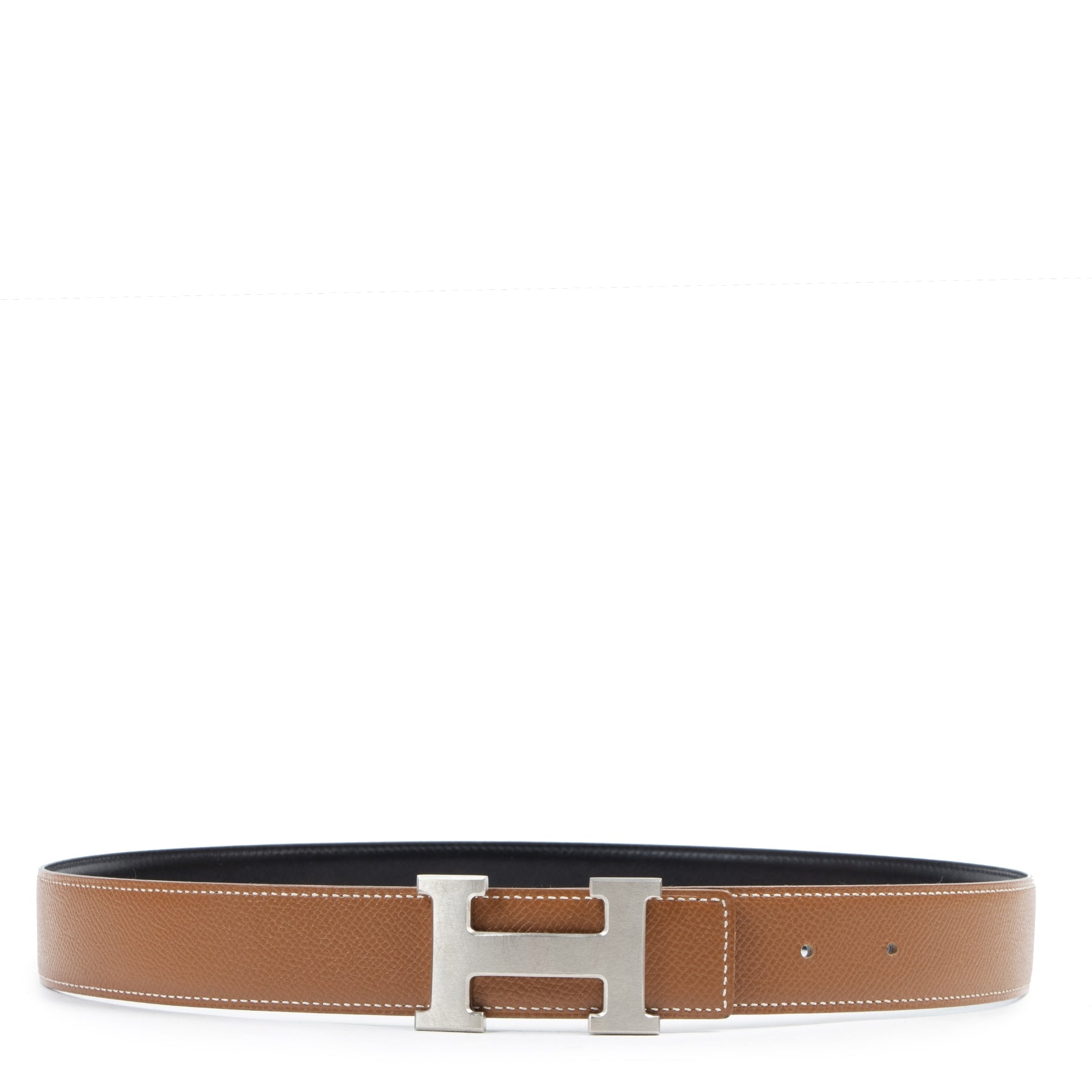 Hermès Cognac/Black Reversible Constance H Belt - Size 80 kopen en verkopen aan de beste prijs