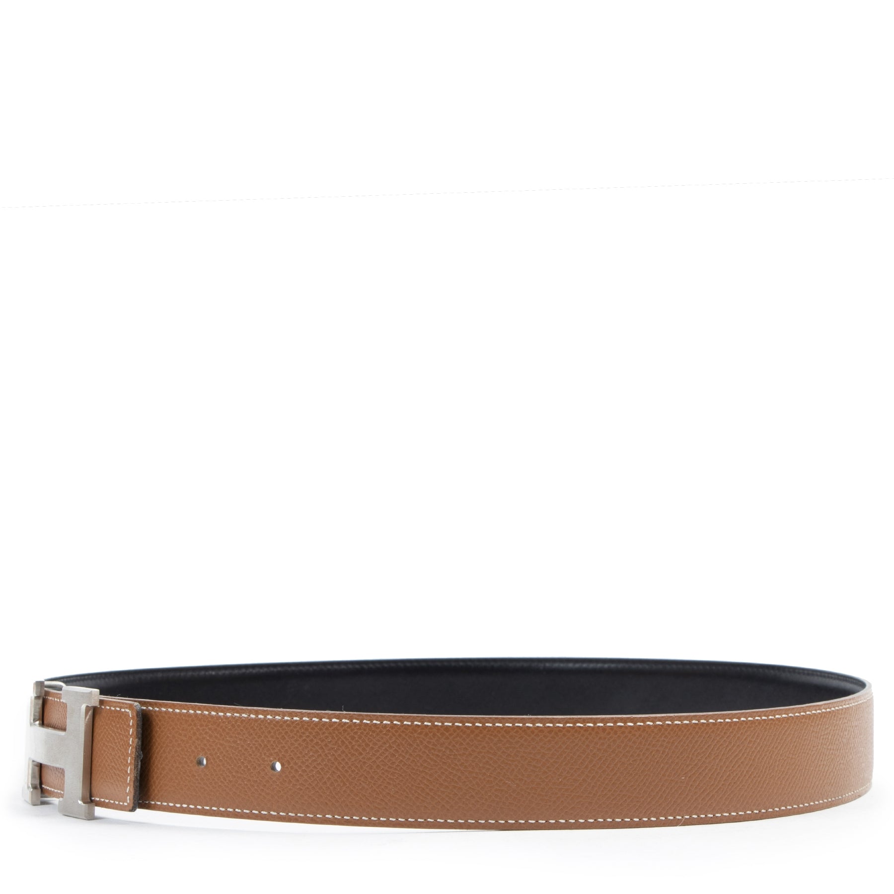 Hermès Cognac/Black Reversible Constance H Belt - Size 80 pour le meilleur prix chez Labellov à Anvers