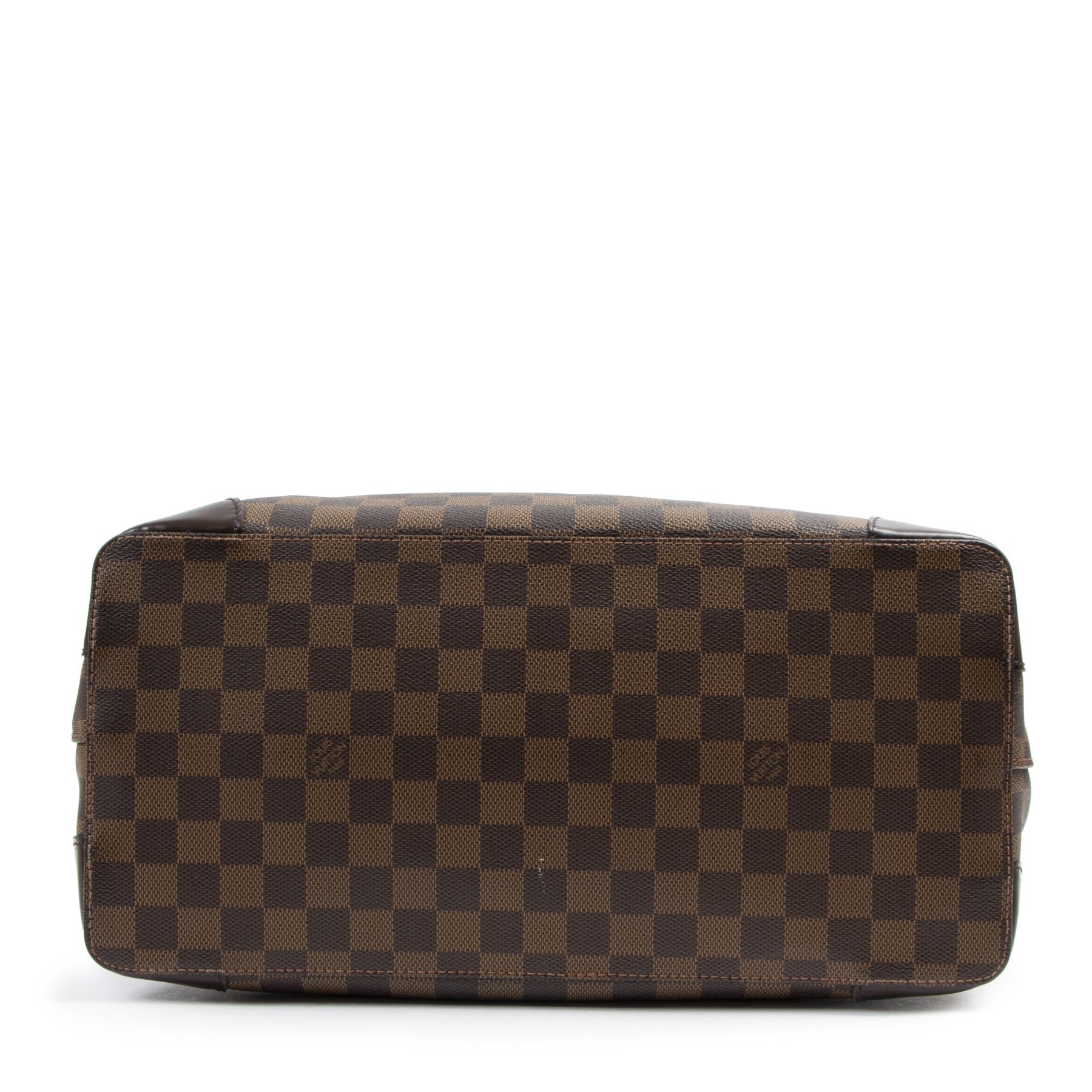 Authentieke tweedehands vintage Louis Vuitton Damier Ebene Hampstead MM Bag koop online webshop LabelLOV