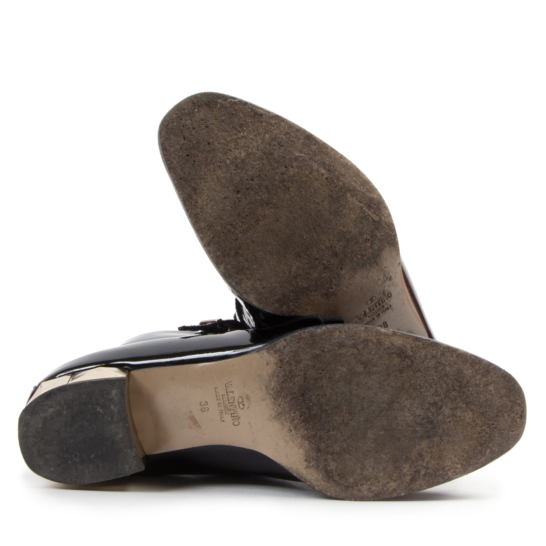 Authentique seconde-main vintage Valentino Black Patent Leather Shoes - Size 38 achète en ligne webshop LabelLOV