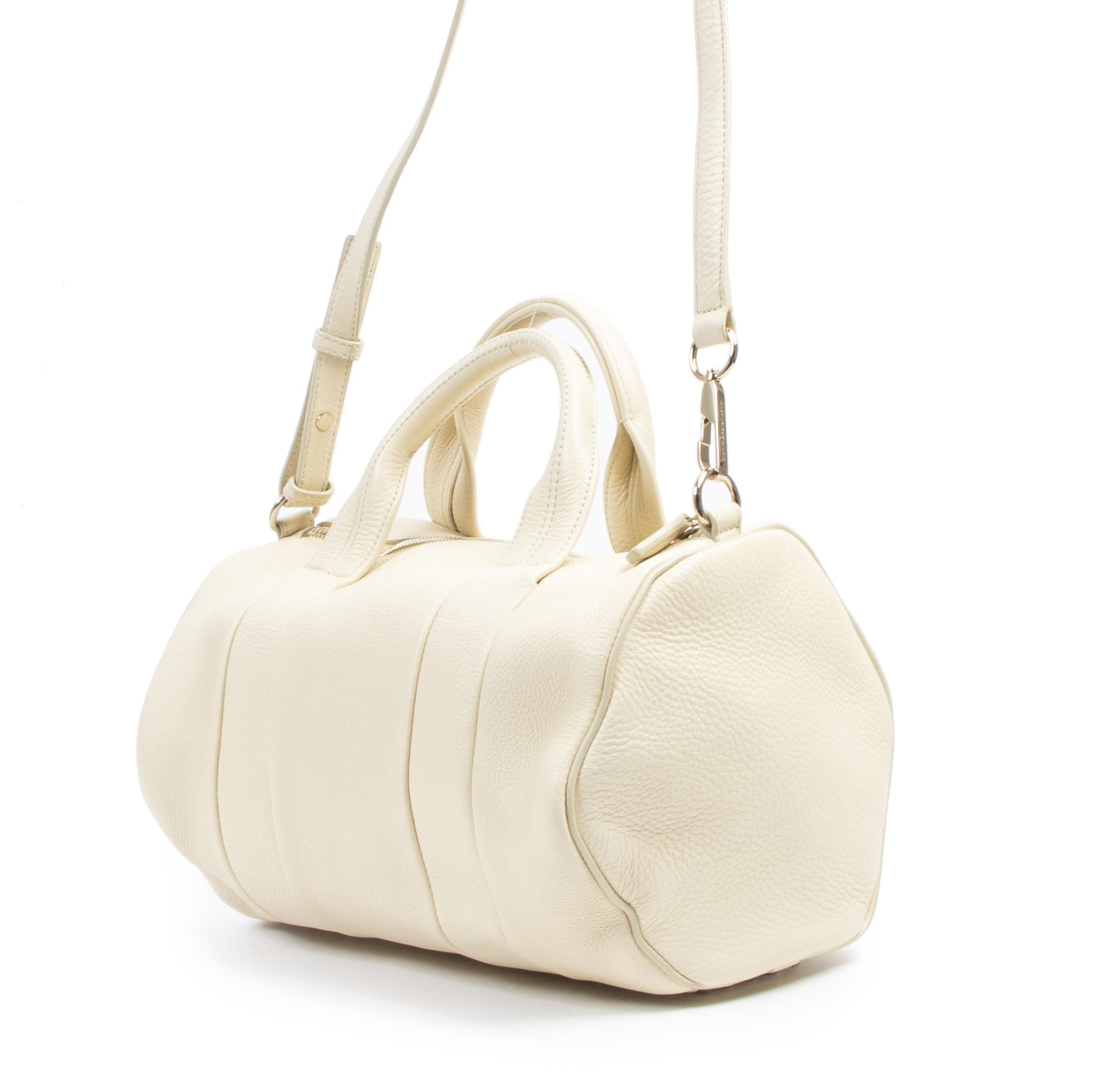 We buy and sell your authentic designer Alexander Wang Rocco Meringue Top Handle Bag