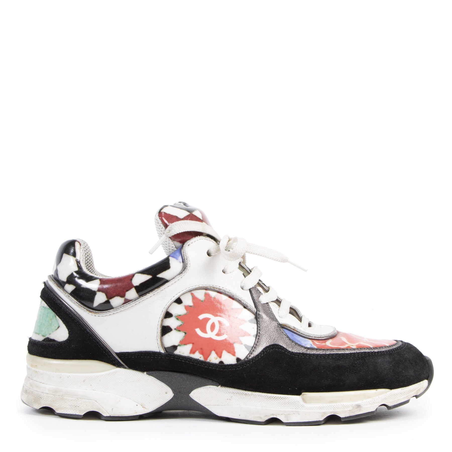 Chanel Multicolor Limited Edition Graffiti Sneakers - Size 38 for the best price at Labellov