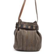 Delvaux Toile De Cuir Bucket Bag