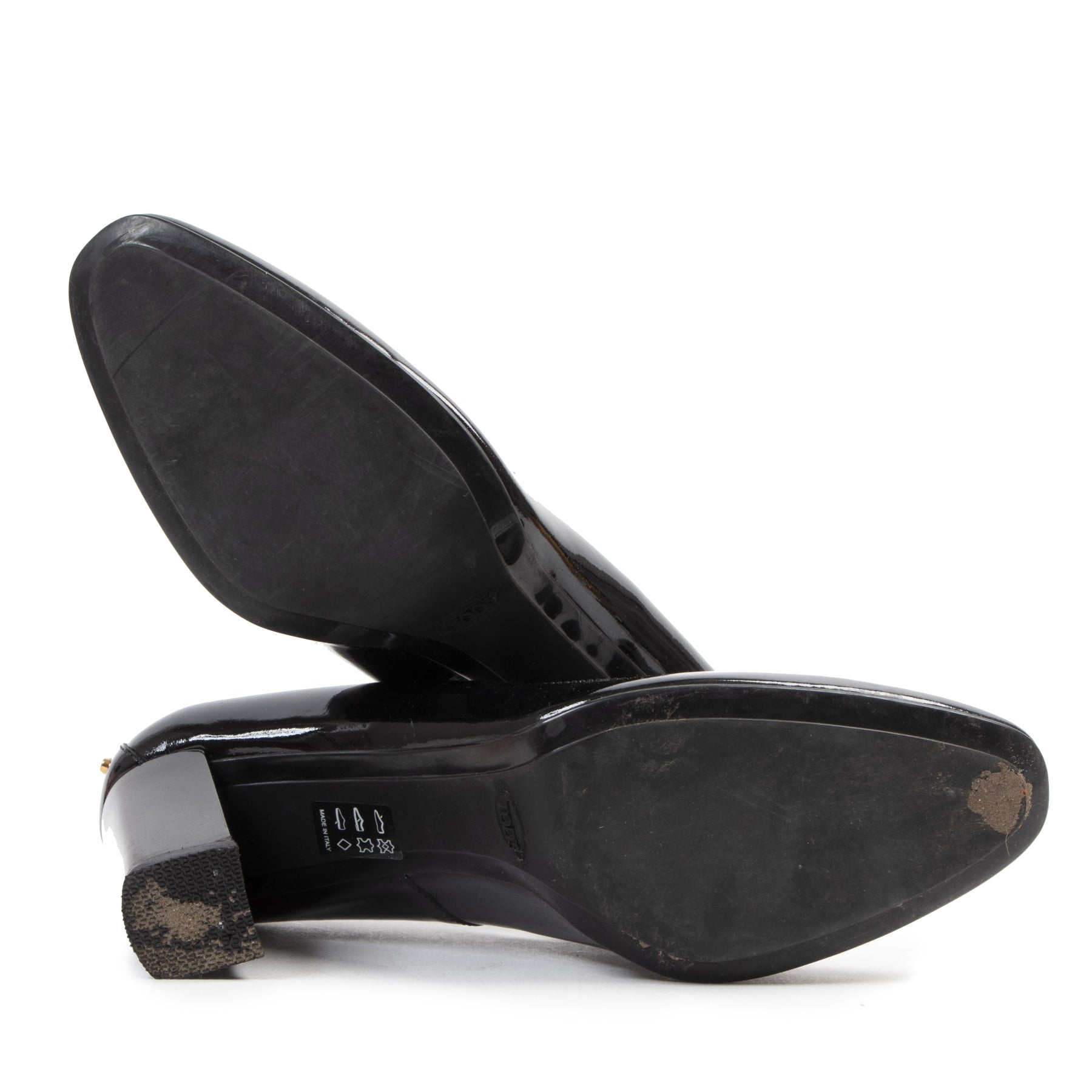 shop safe online Tod's Black Patent Pumps - Size 39,5