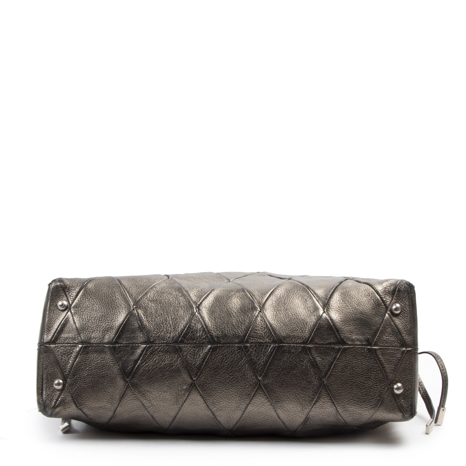 Authentic second-hand vintage Tod's Bronze Patchwork Restyled D Bag buy online webshop LabelLOV