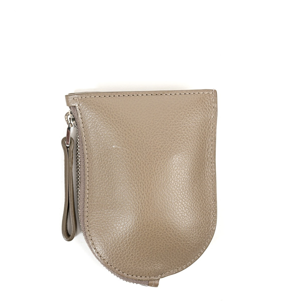 Delvaux Taupe Leather D Pochette Wallet