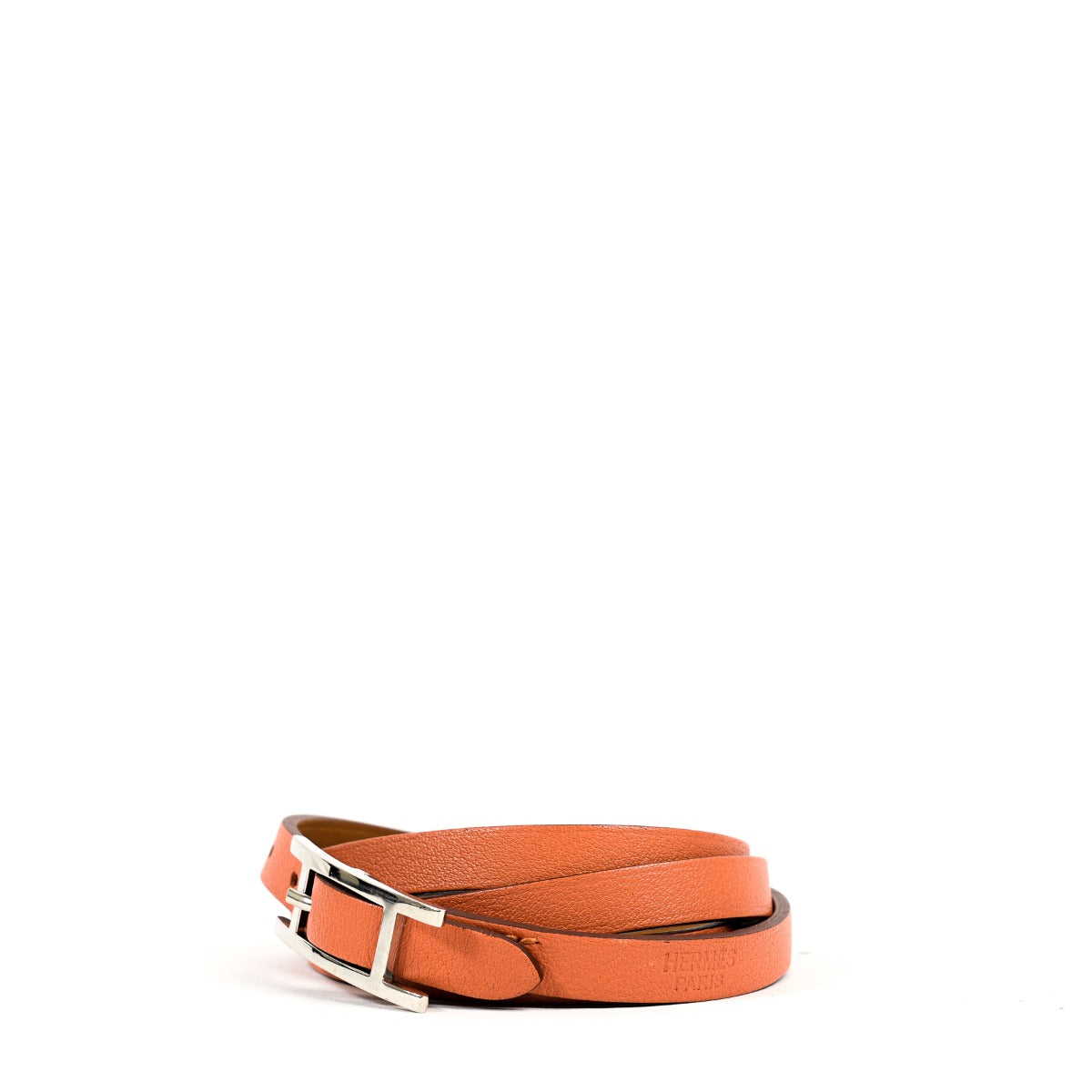 Bracelet Hermès Hapi 4 Orange Swift