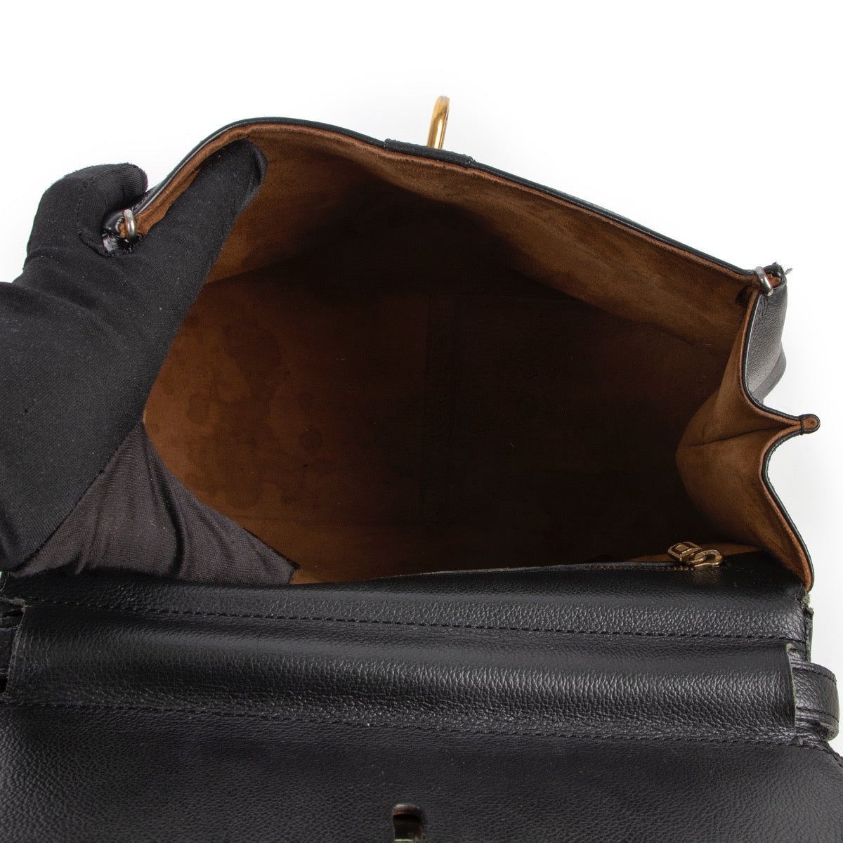Delvaux Black Gin Fizz Top Handle Tas