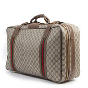 Buy authentic secondhand Gucci Brown Monogram Canvas Suitcase Luggage at the right price at LabelLOV vintage webshop. Safe and secure online shopping. Koop authentieke tweedehands Gucci Brown Monogram Canvas