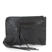 Balenciaga Grey Arena Classic Zip-around Pouch