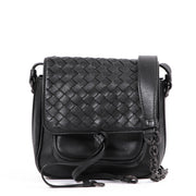 Bottega Veneta New Tie Intrecciato Mini Saddle Bag