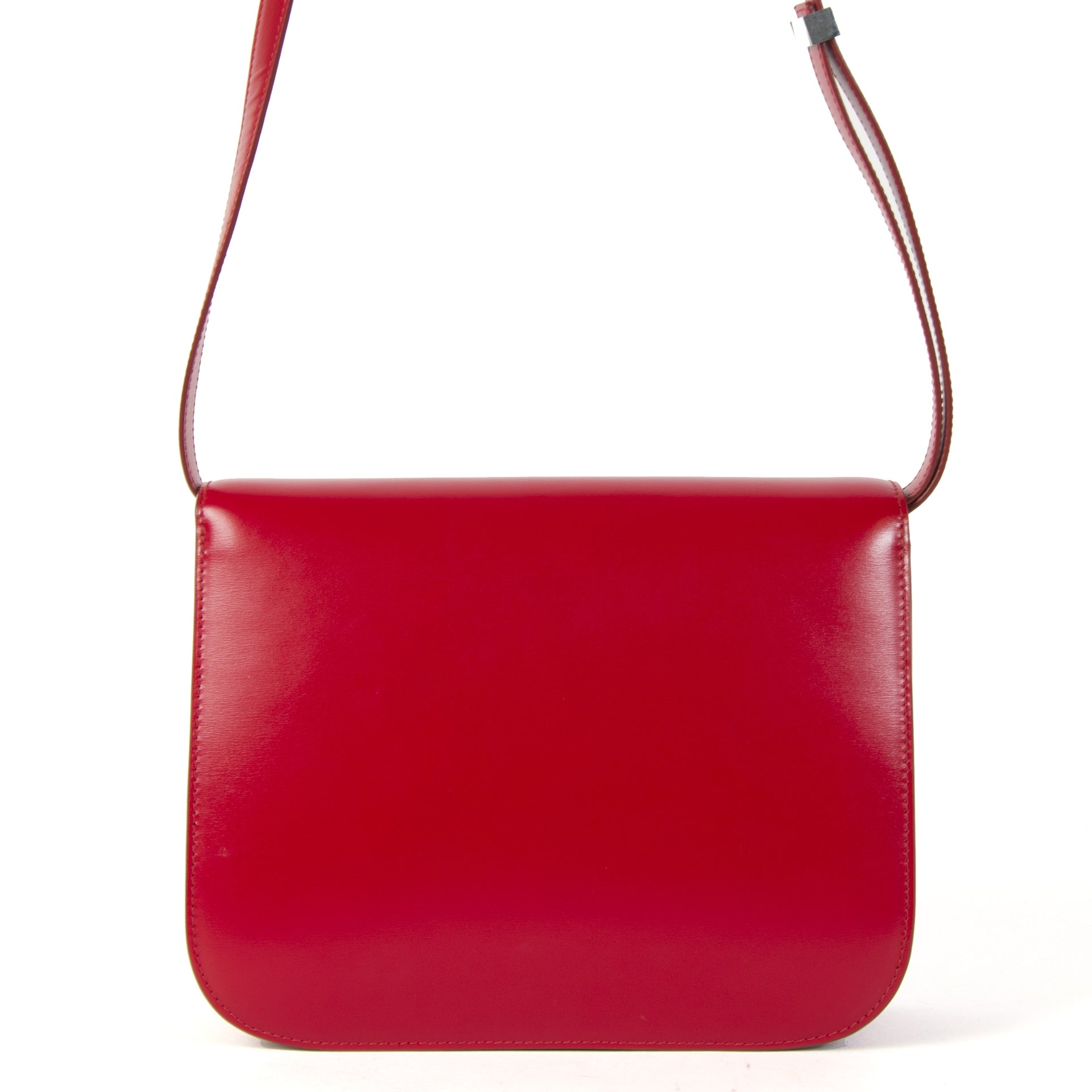 Celine Classic Red Leather Shoulder Bag