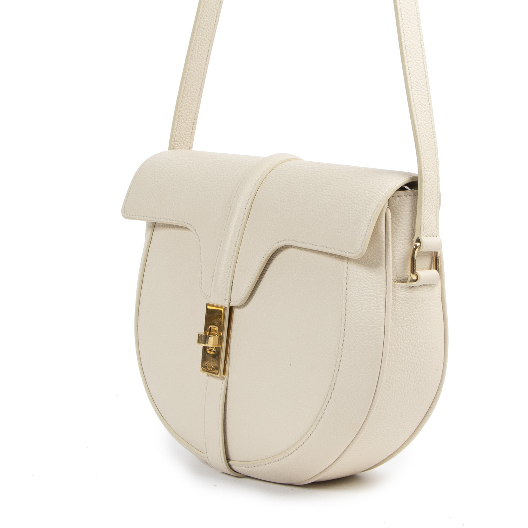 Celine Besace 16 Cream Crossbody Bag aan de beste prijs bij Labellov tweedehands luxe