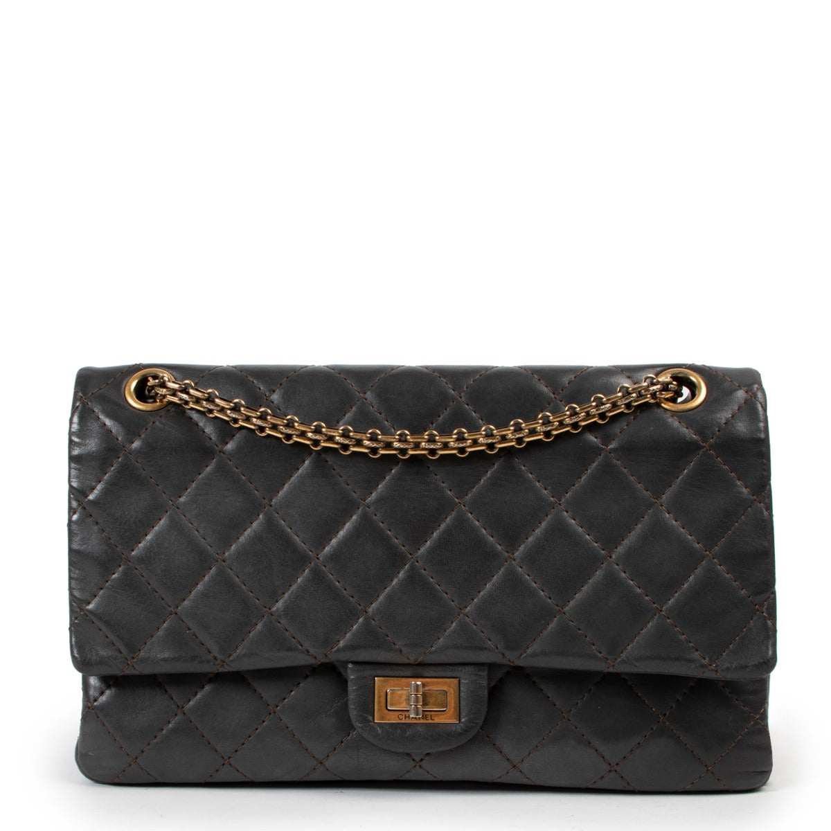 shop safe online Chanel Grey Reissue 226 Crossbody. skip the waiting list shop online for the best price Chanel Grey Reissue 226 Crossbody