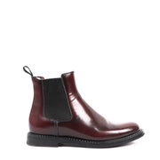 Buy authentic second-hand Church's Burgundy Polished Calf Leather Chelsea Boots in Size 35 in good condition at Labellov in Antwerp.