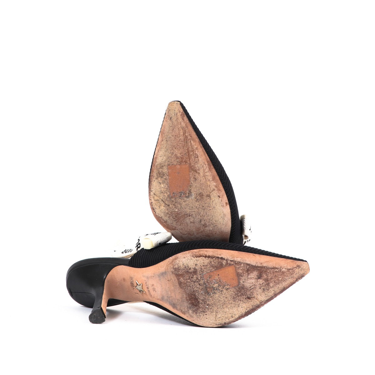 Escarpins Christian Dior J’adior à bride arrière noirs – Taille 35,5