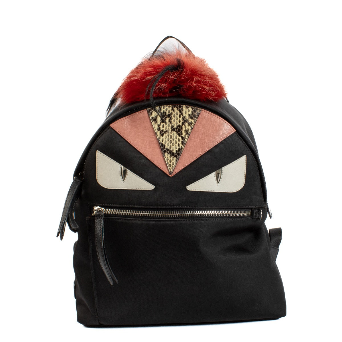 Shop safe online at Labellov in Antwerp, Brussels and Knokke this 100% authentic second hand Fendi Black Nylon Monster Backpack