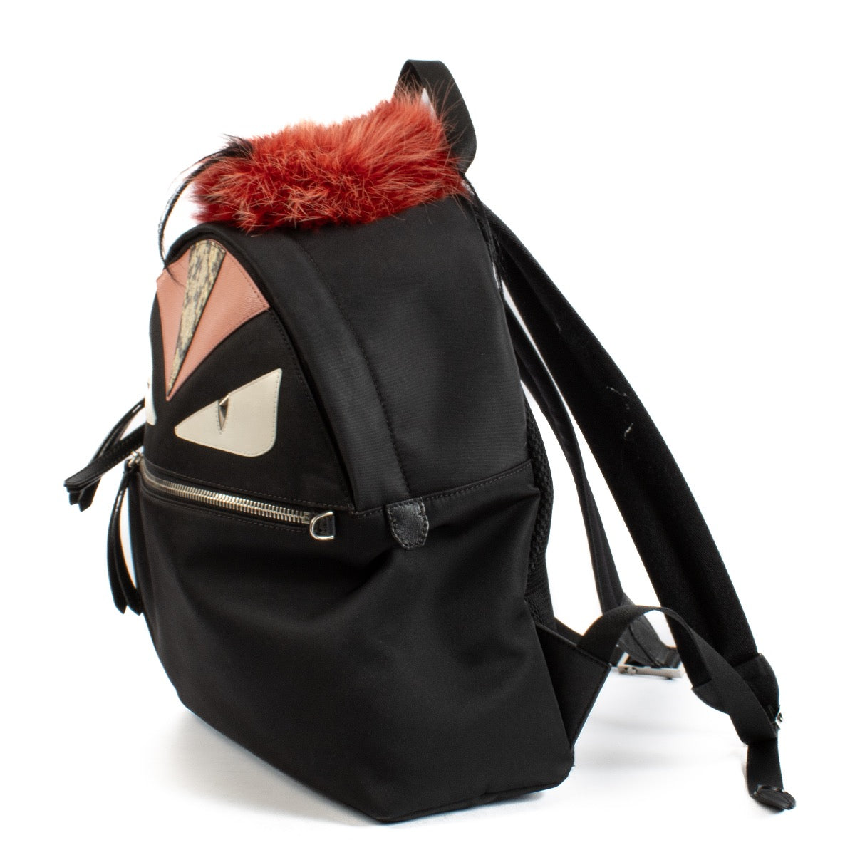 Shop safe online at Labellov in Antwerp, Brussels and Knokke this 100% authentic second hand Fendi Black Nylon Monster Backpack