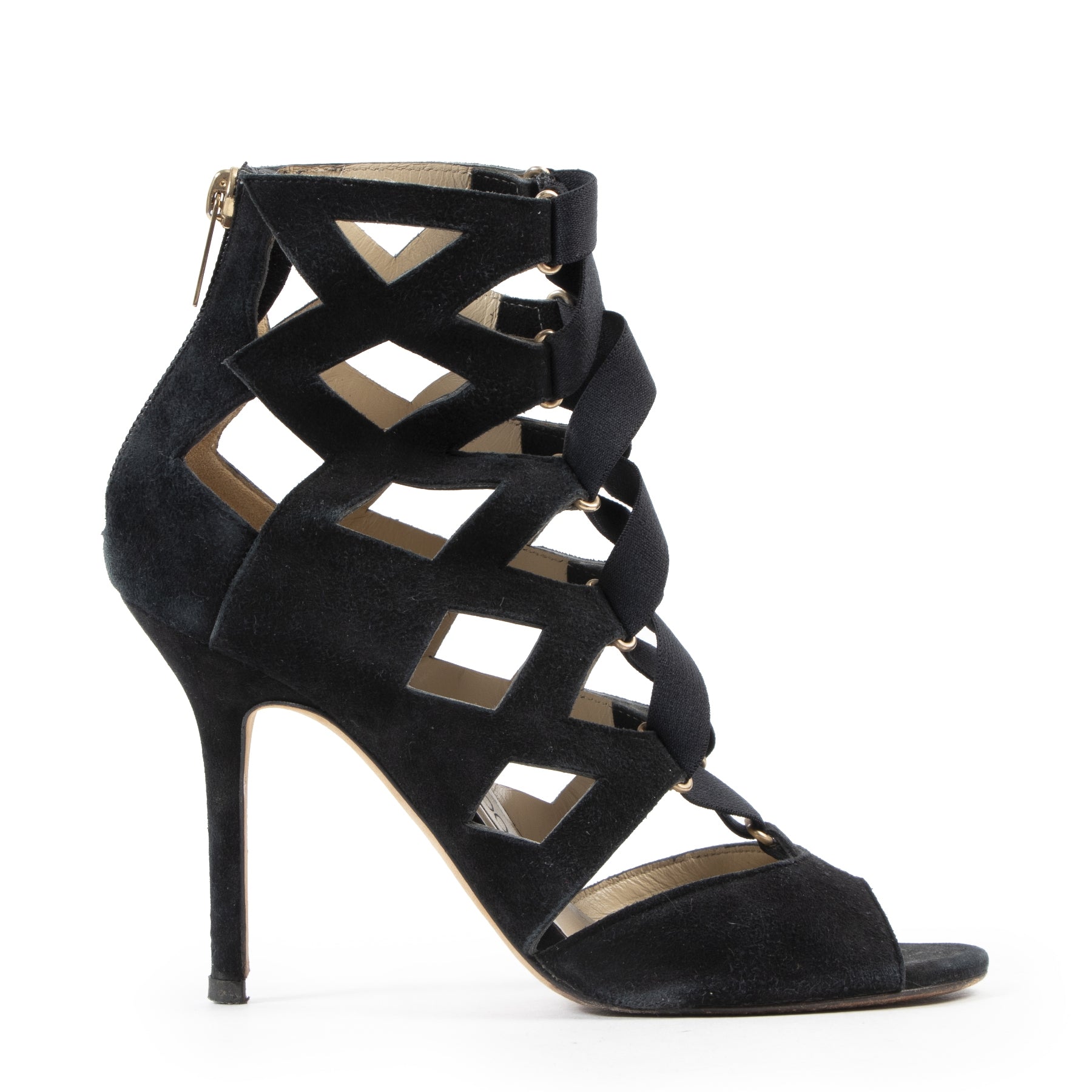 Koop authentieke tweedehands Jimmy Choo Hakken met juiste prijs bij LabelLOV. Jimmy Choo Black Open Toe Pumps - Size 36