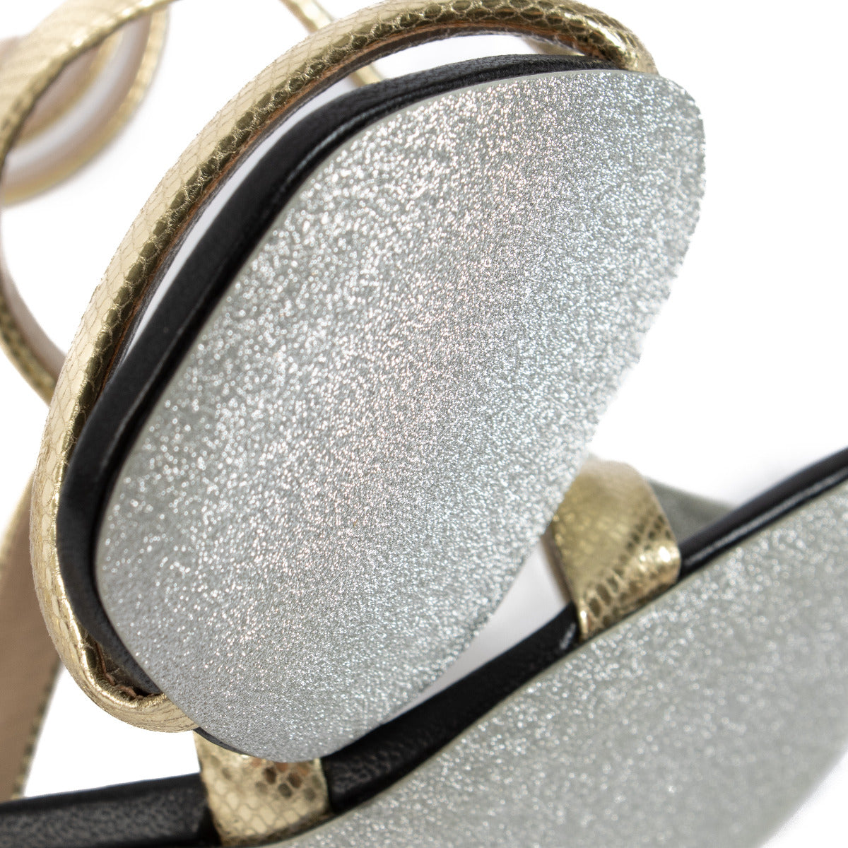 Rene Caovilla Gold Cleo Sandals - size 36