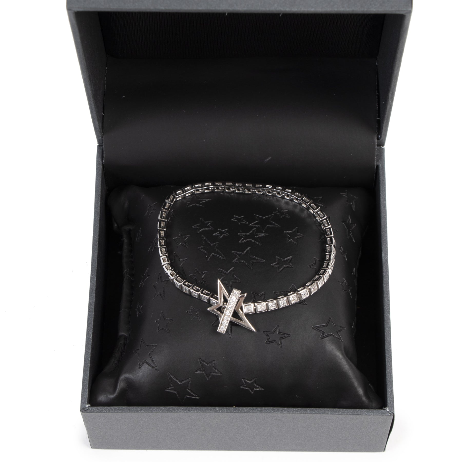 Authentique seconde-main vintage Thierry Mugler Silver Star Bracelet achète en ligne webshop LabelLOV
