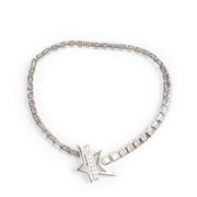 Authentieke tweedehands vintage Thierry Mugler Silver Star Bracelet koop online webshop LabelLOV