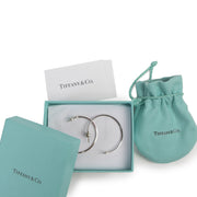 Authentique seconde-main vintage Tiffany T Sterling Silver Hoop Earrings achète en ligne webshop LabelLOV