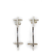 Authentieke tweedehands vintage Tiffany T Sterling Silver Hoop Earrings koop online webshop LabelLOV