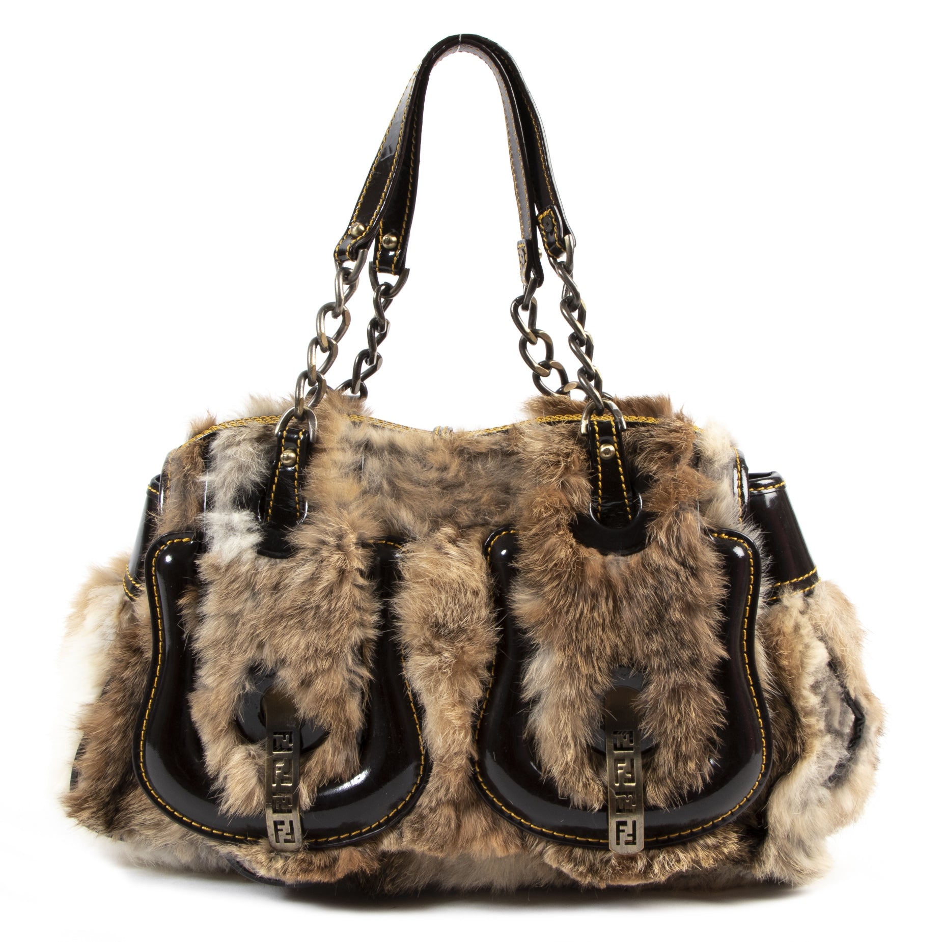 Fendi Fur B Bag for the best price at Labellov secondhand luxury
