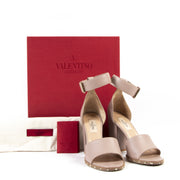 Valentino Garavani Poudre Block Heel Sandals complete with box availale now