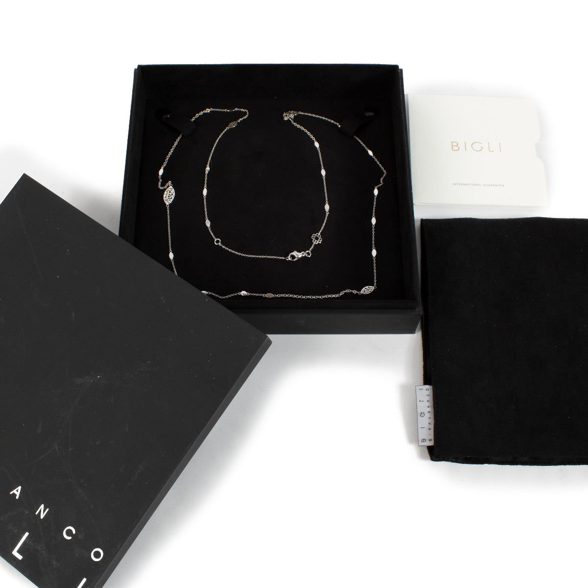 Buy authentic second hand Bigli White Gold Necklace at Labellov.com