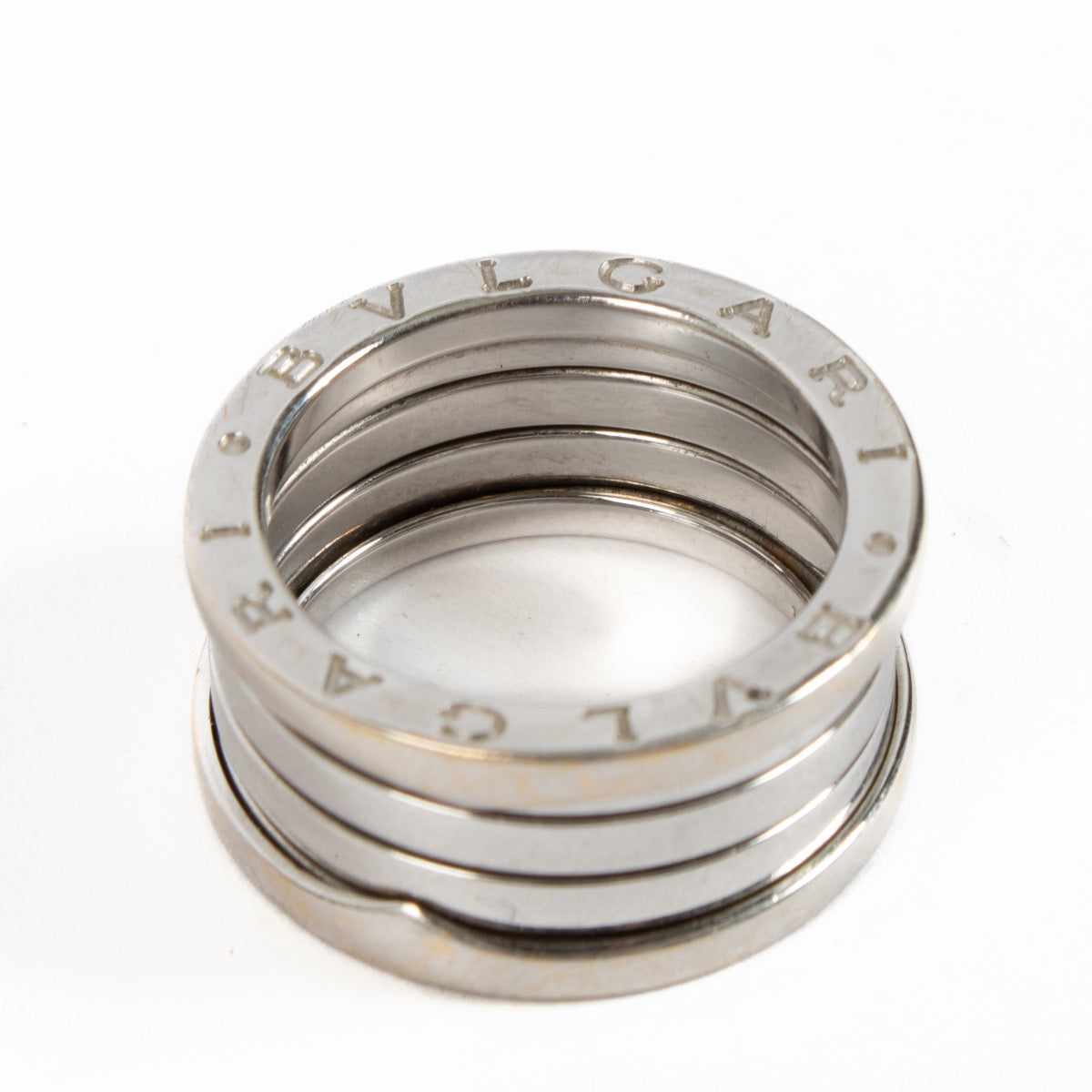 Buy authentic second hand Bulgari White Gold B.Zero1 Ring - Size 54 at Labellov.com