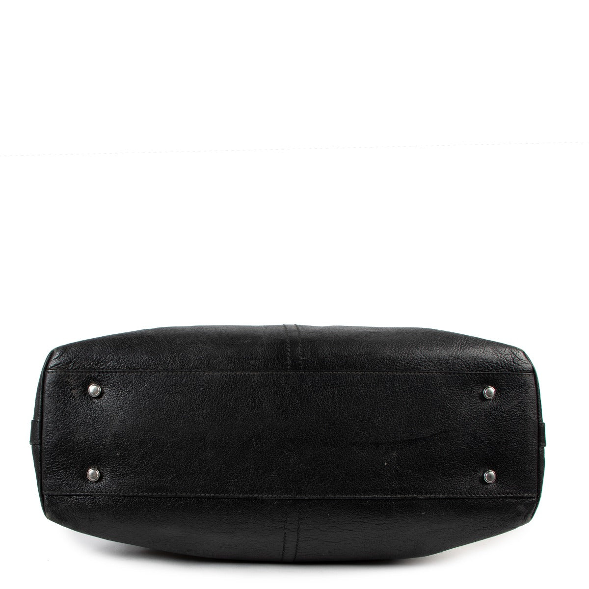 Cartier Black Leather Marcello de Cartier Satchel Bag