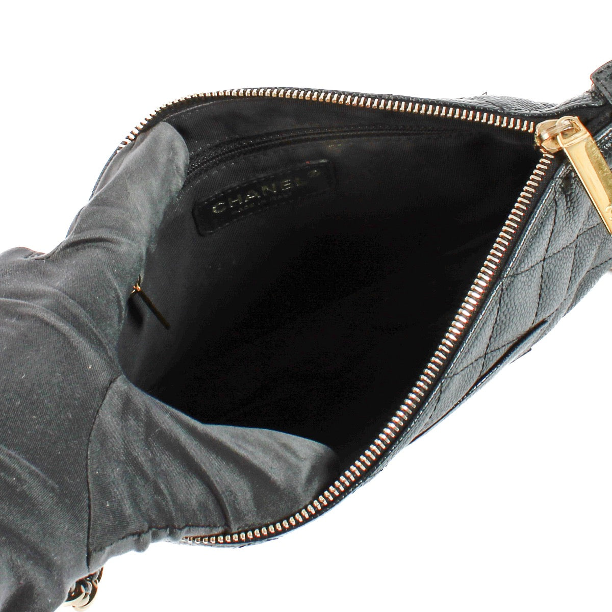 shop 100% authentic second hand Chanel Black Caviar Leather Timeless CC Shoulder Bag on Labellov.com