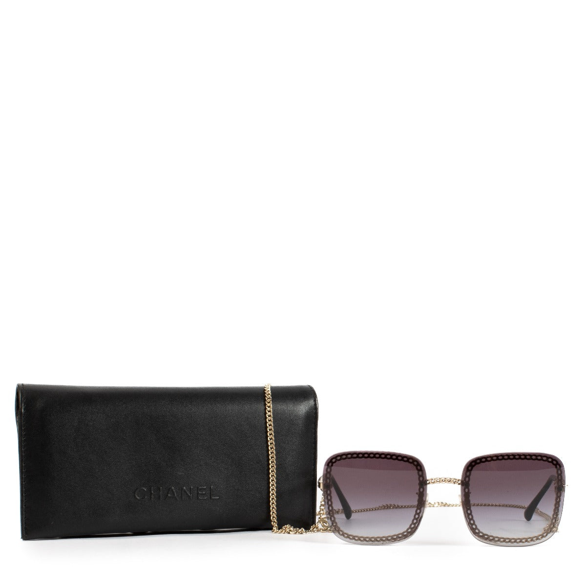 Shop 100% authentic second-hand Chanel Gold 4244 Sunglasses on Labellov.com