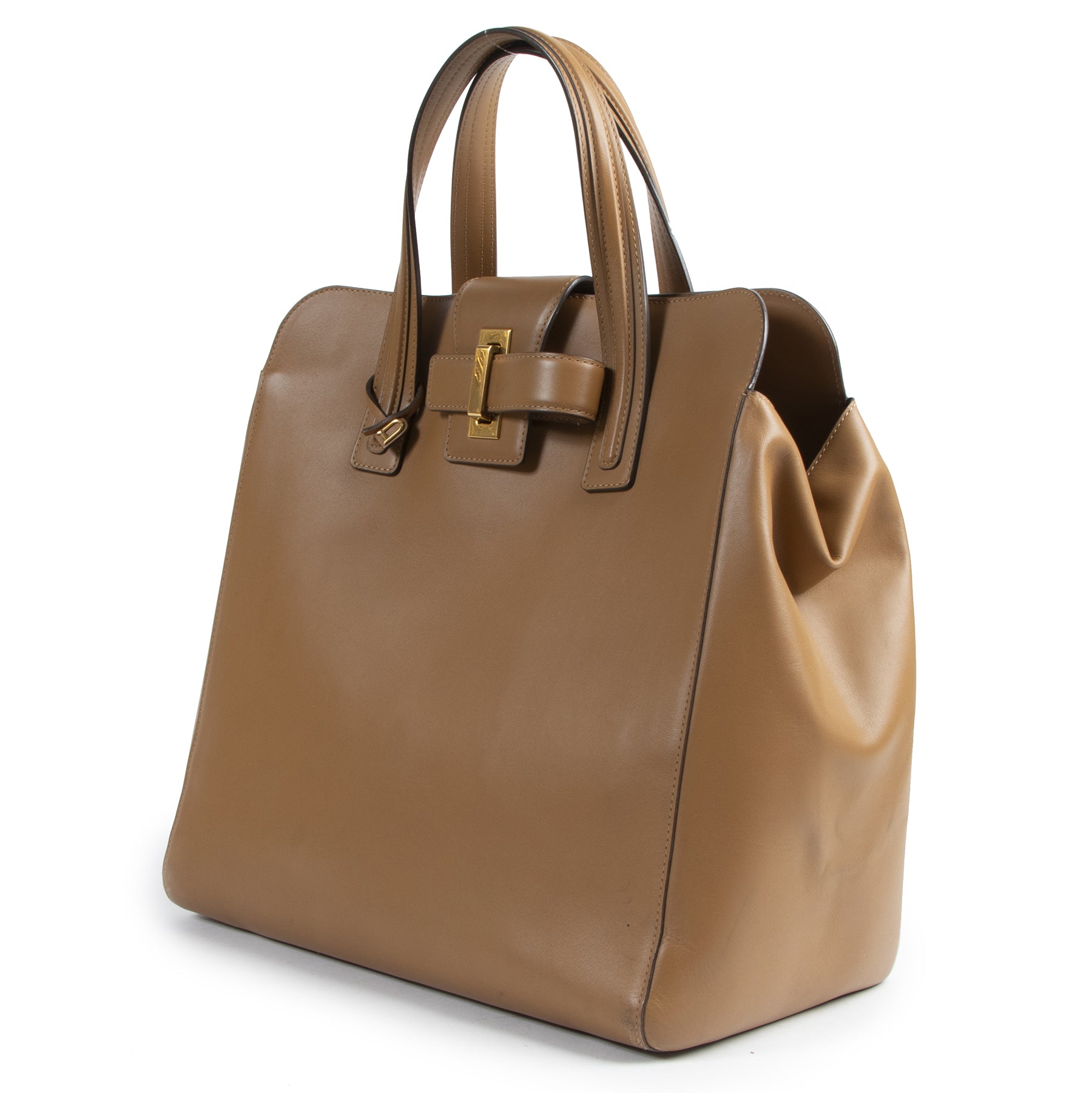 Delvaux Cognac Simplissime N/S Tote pour le meilleur prix chez Labllov à Anvers