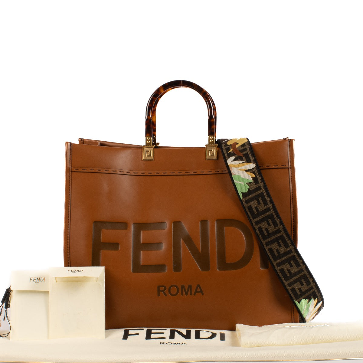 shop 100% authentic second hand Fendi Camel Sunshine Large Top Handle Bag on Labellov.com