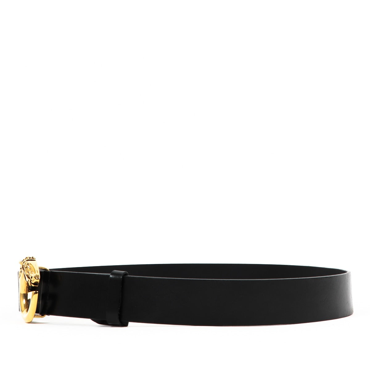 Buy an authentic second-hand Gucci Black Smooth Leather Horse Head G Buckle Belt in very good condition at Labellov in Antwerp.