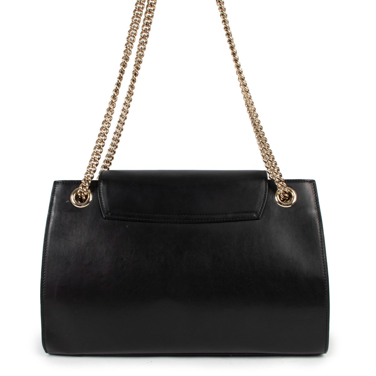 Buy online an authentic second hand Gucci black Emily chain shoulder bag in good condition at Labellov in Antwerp.