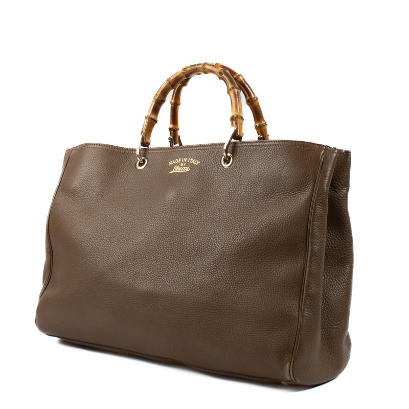 shop 100% authentic second hand Gucci Brown Bamboo Shopper Bag on Labellov.com